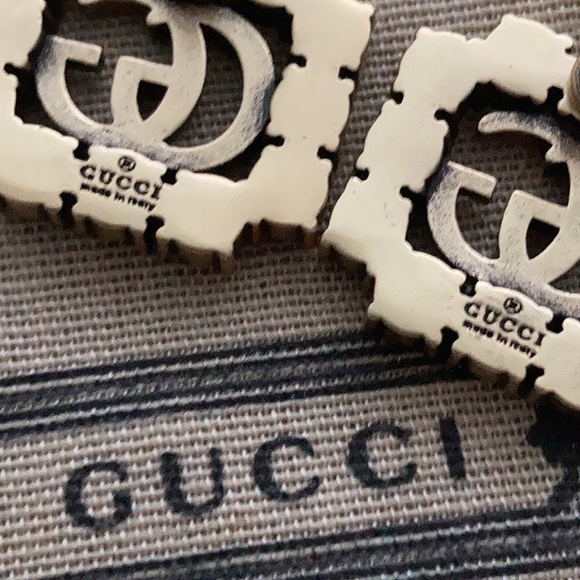 Gucci Crystal embellished GG Logo Stud Earrings - Picture 4 of 6